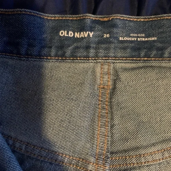 Old Navy plus size 3X Blue Jean Shorts Rugged Distressed Style frayed - Picture 3 of 8